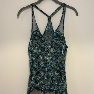 Urban Outfitters Geometric Camisole - Black and Green